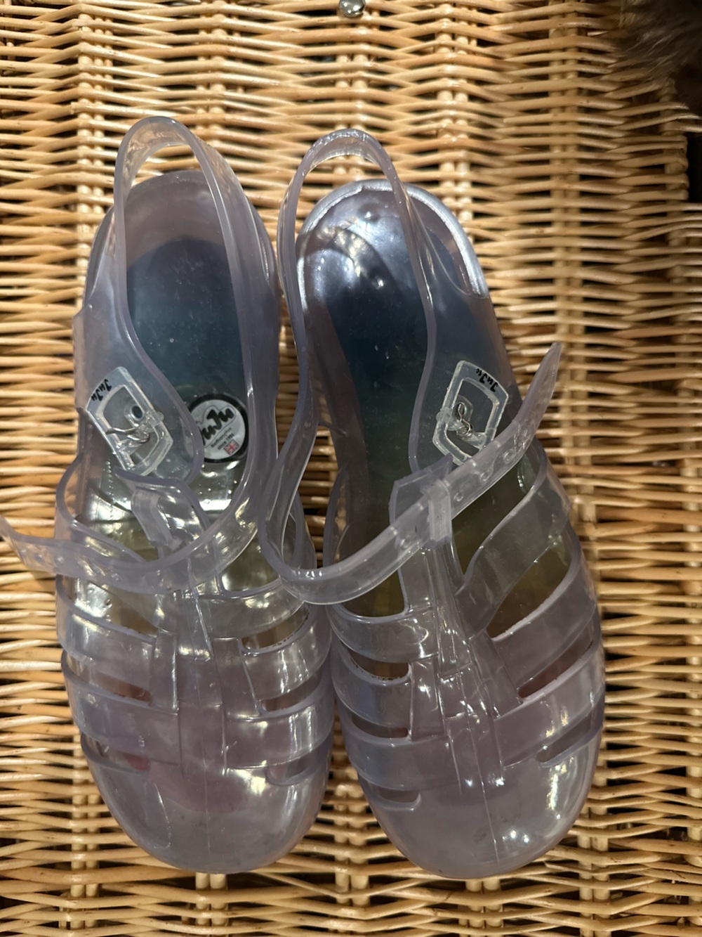 JuJu Clear Jelly Toddler Sandals Sz 5